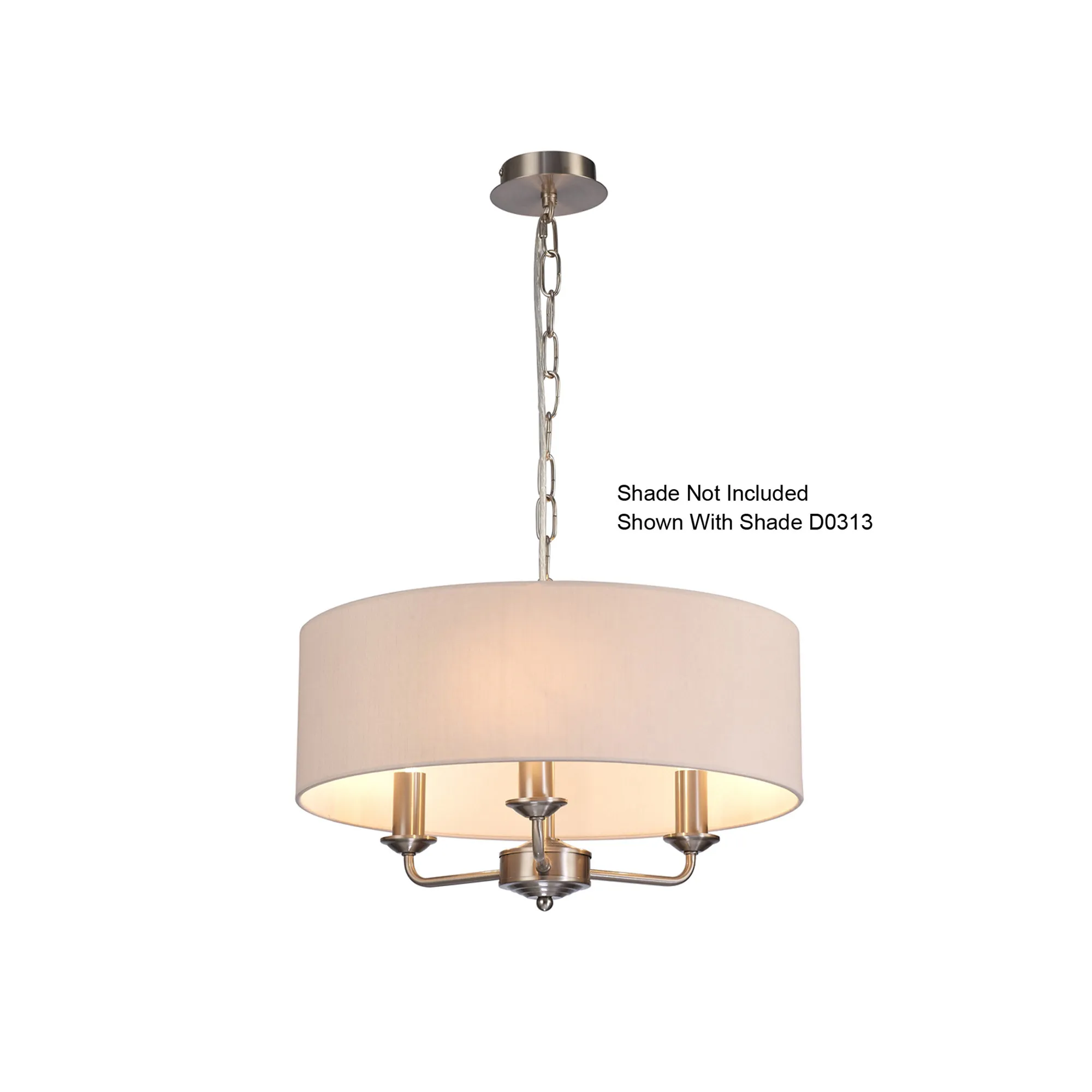 Banyan Pendant 3 Light Satin Nickel D0356  Deco Banyan